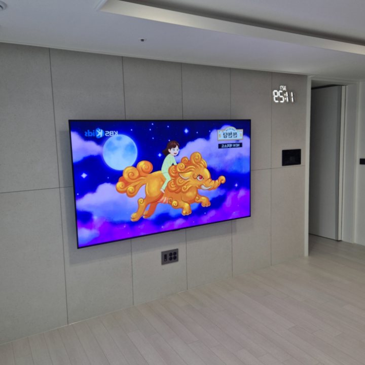 용인 벽걸이TV 사운드바 높이 조정